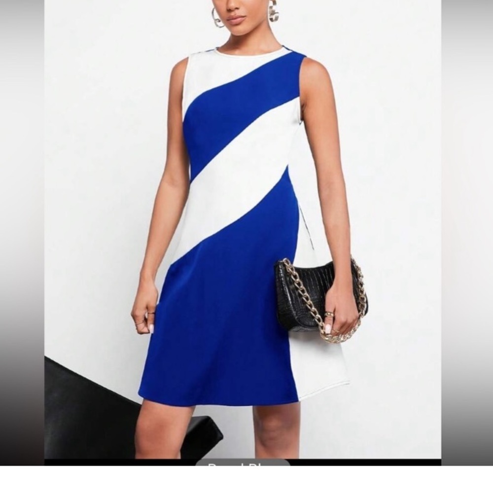 SHEIN BIZwear Two Tone Tank Dress size S NWT